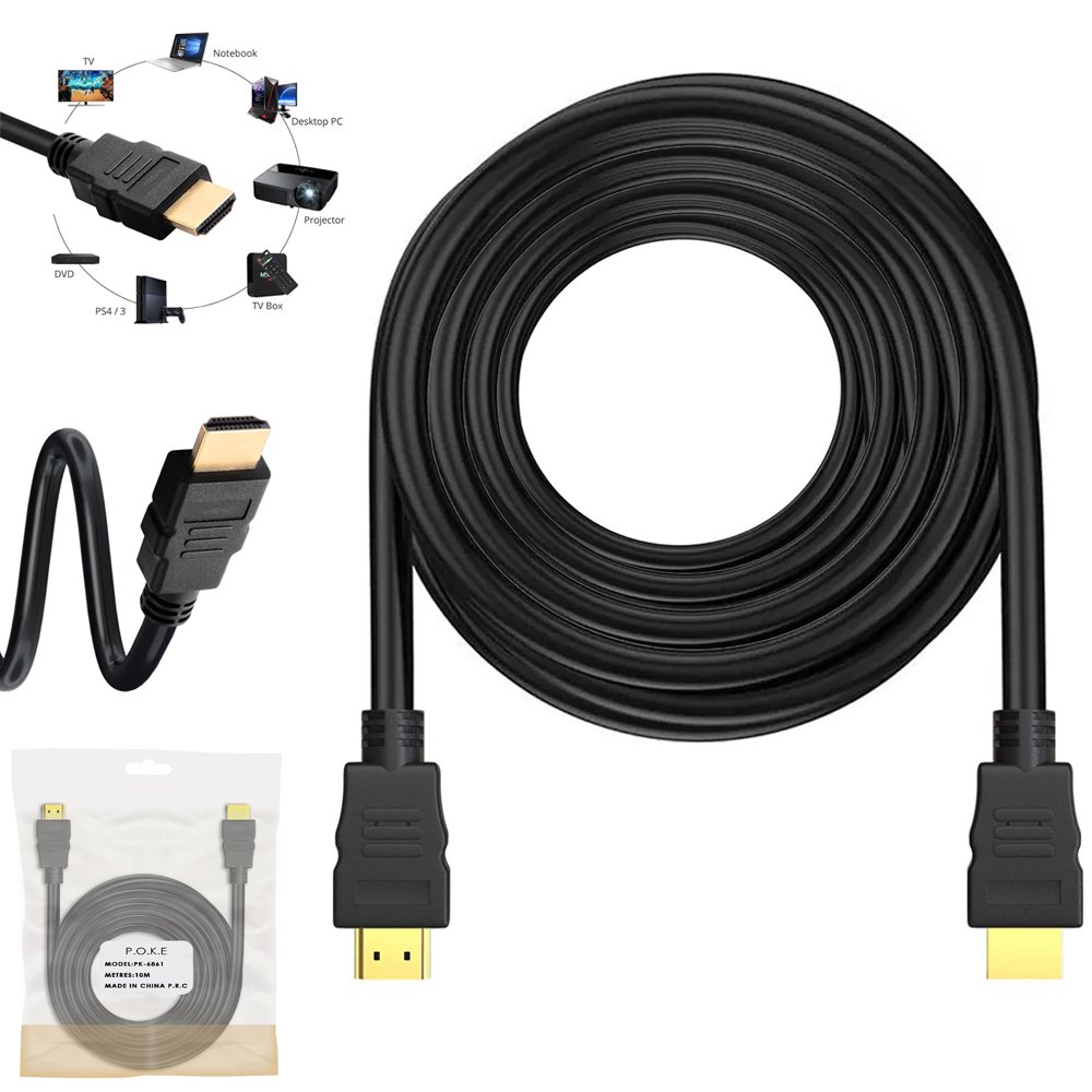 Hdmi Kablo 1.4v 4K Gold 10mt 