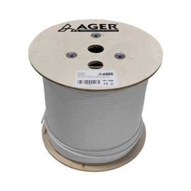 AGER CAT6 UTP LSZH 23 AWG GRİ KABLO 500 MT ACK6-300-L5-GR