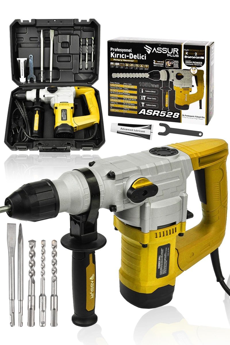 Assur 1050W Profesyonel 28mm Kırıcı Delici Hilti Darbeli Matkap
            
            
                (ASR528-02-4)