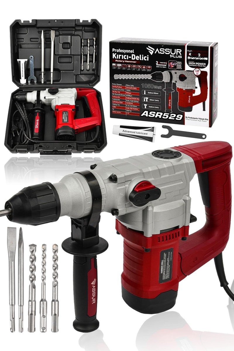 Assur 1050W Profesyonel 28mm Kırıcı Delici Hilti Darbeli Matkap
            
            
                (ASR529-02-1)