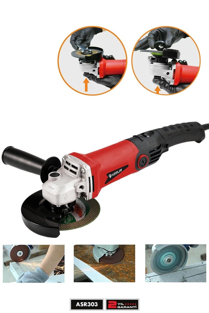Assur 1200W Avuç Taşlama Makinesi 125mm 6 Kademeli Uzun Kuyruk
            
            
                (ASR303-02-05)