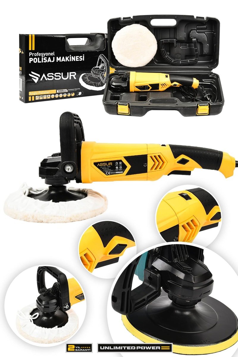 Assur 1200W Polisaj 6 Kademeli 180mm Pasta Cila
            
            
                (ASR406-02-16)