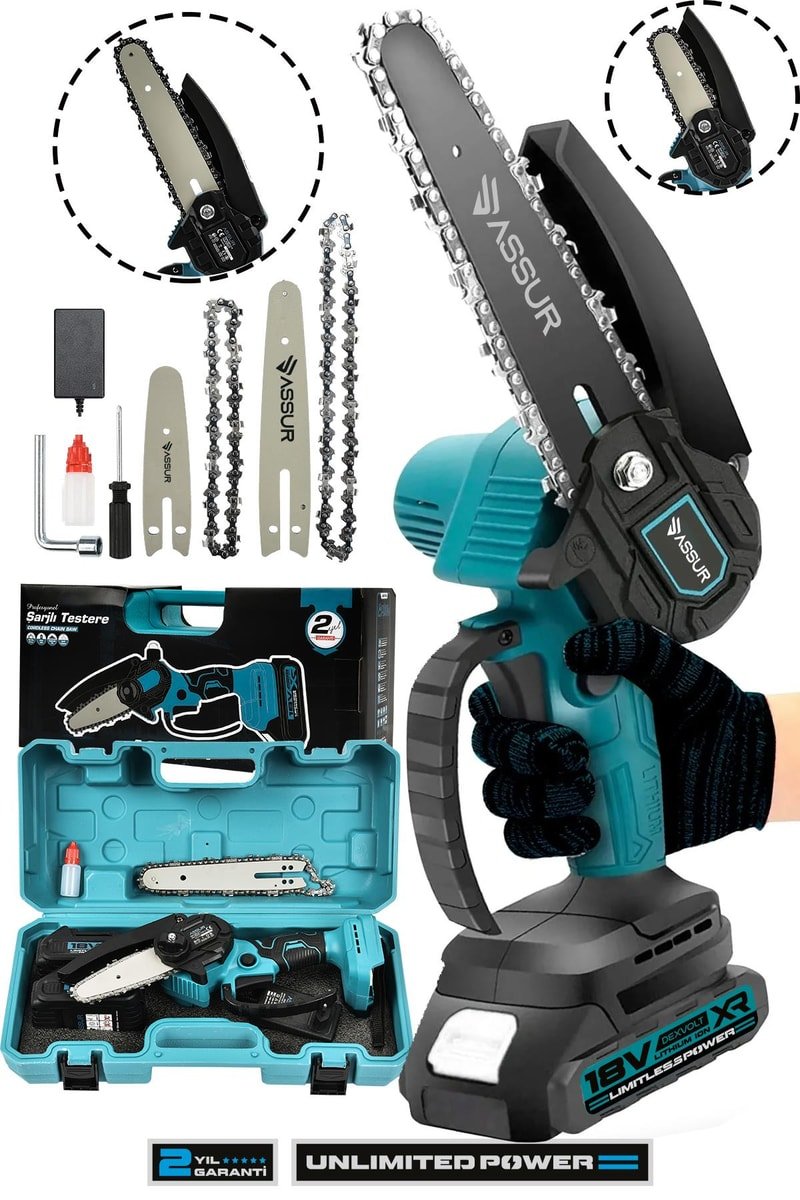 Assur 18V Çift Akülü Ağaç Odun Dal Budama Testere
            
            
                (ASR744-02-20)