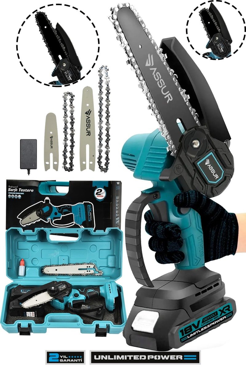 Assur 18V Çift Akülü Ağaç Odun Dal Budama Testere
            
            
                (ASR744-02-24-01)