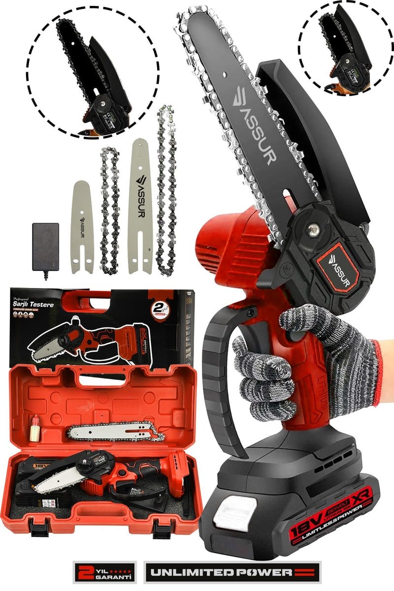 Assur 18V Çift Akülü Ağaç Odun Dal Budama Testere
            
            
                (ASR746-02-24)