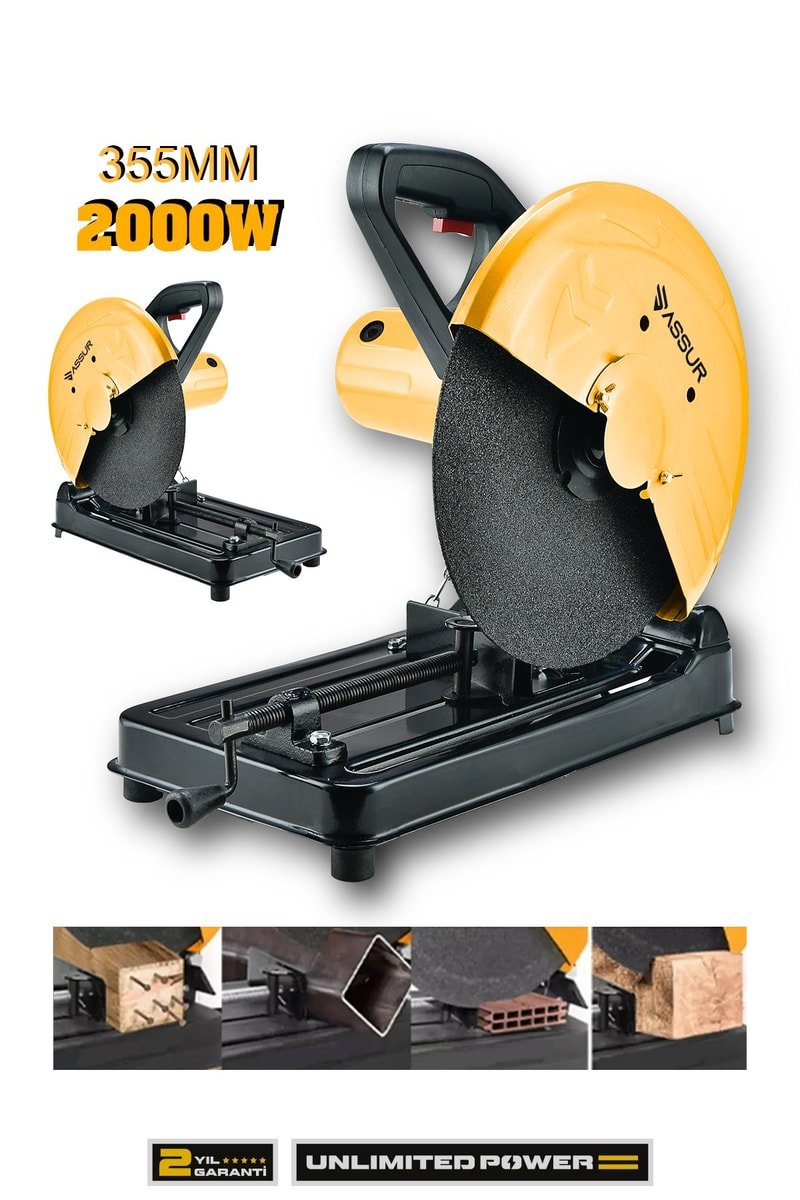 Assur 2000W Bakır Sargılı Metal Şanzıman 355 Mm Profil Metal Kesme Makinesi
            
            
                (ASR619-02-08)