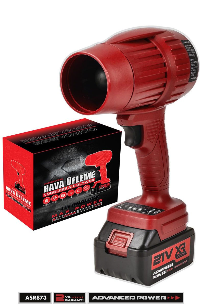 ASSUR 21V Akülü 32000 RPM Yüksek Devirli 500W Hava Üfleme ve Temizleme Makinesi
            
            
                (ASR873-49)