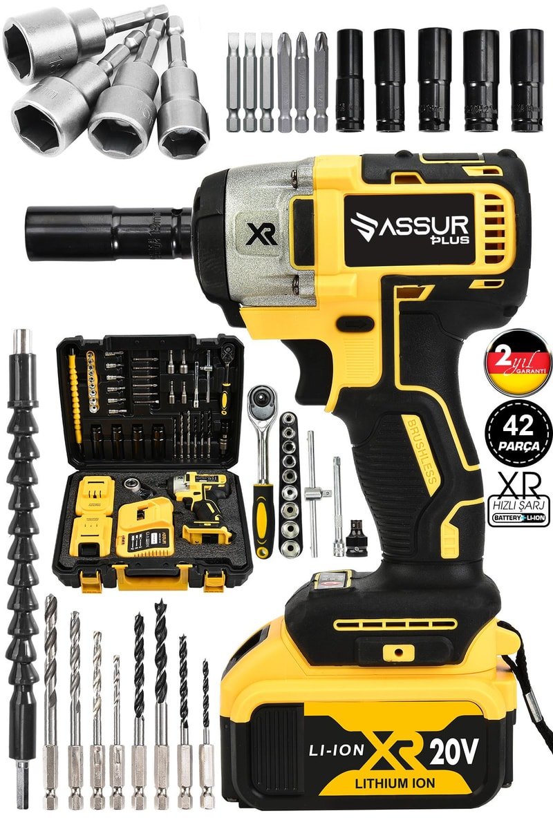 Assur 21V Çift Akülü Kömürsüz Darbeli Somun Bijon Sökme Sıkma Matkap
            
            
                (ASR072-02-09)