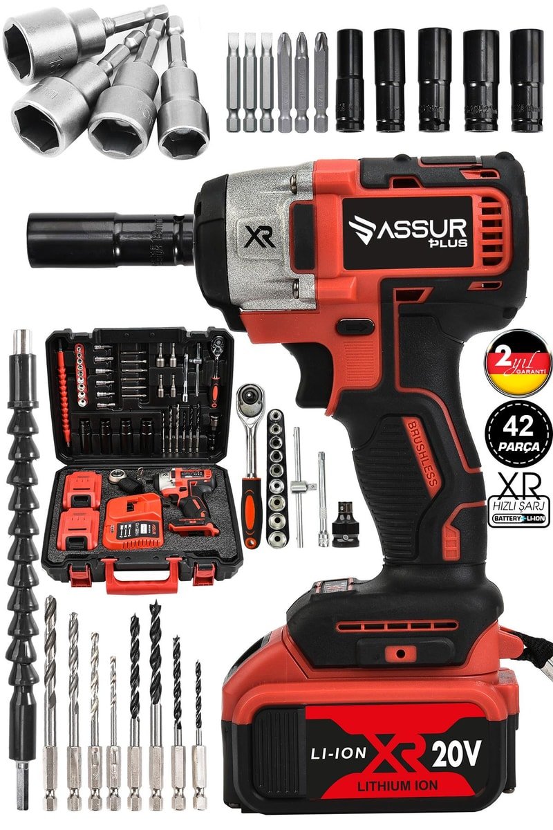 Assur 21V Çift Akülü Kömürsüz Darbeli Somun Bijon Sökme Sıkma Matkap
            
            
                (ASR073-02-09)