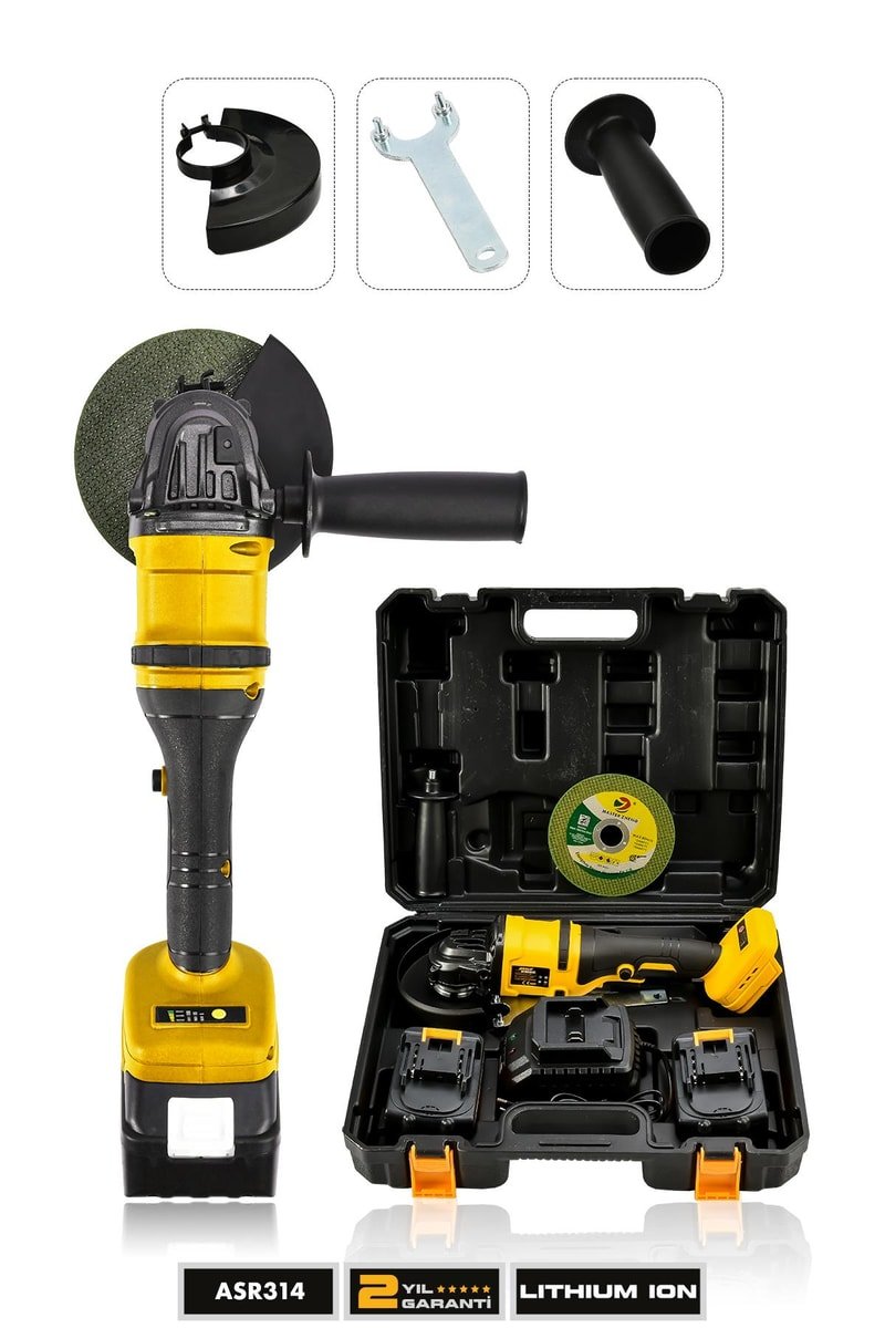 Assur 21V Çift Akülü Kömürsüz Şarjlı 125mm Avuç Taşlama
            
            
                (ASR314-02-05)