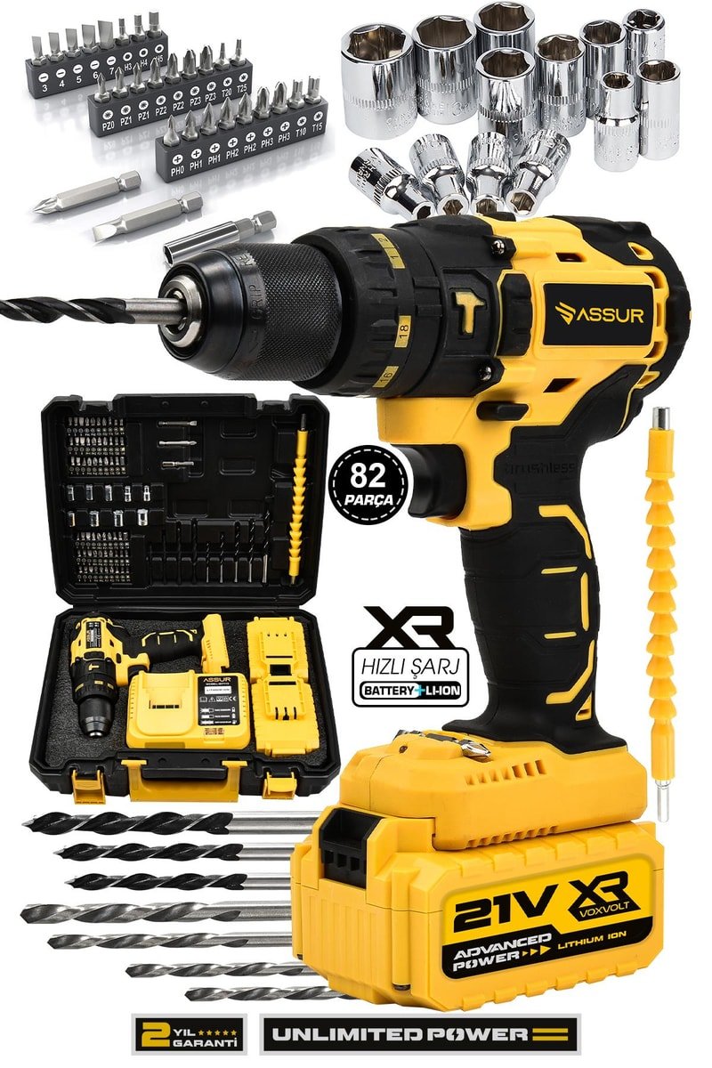 Assur 21V Çift Akülü Vidalama Darbeli Matkap
            
            
                (ASR085-02-2)