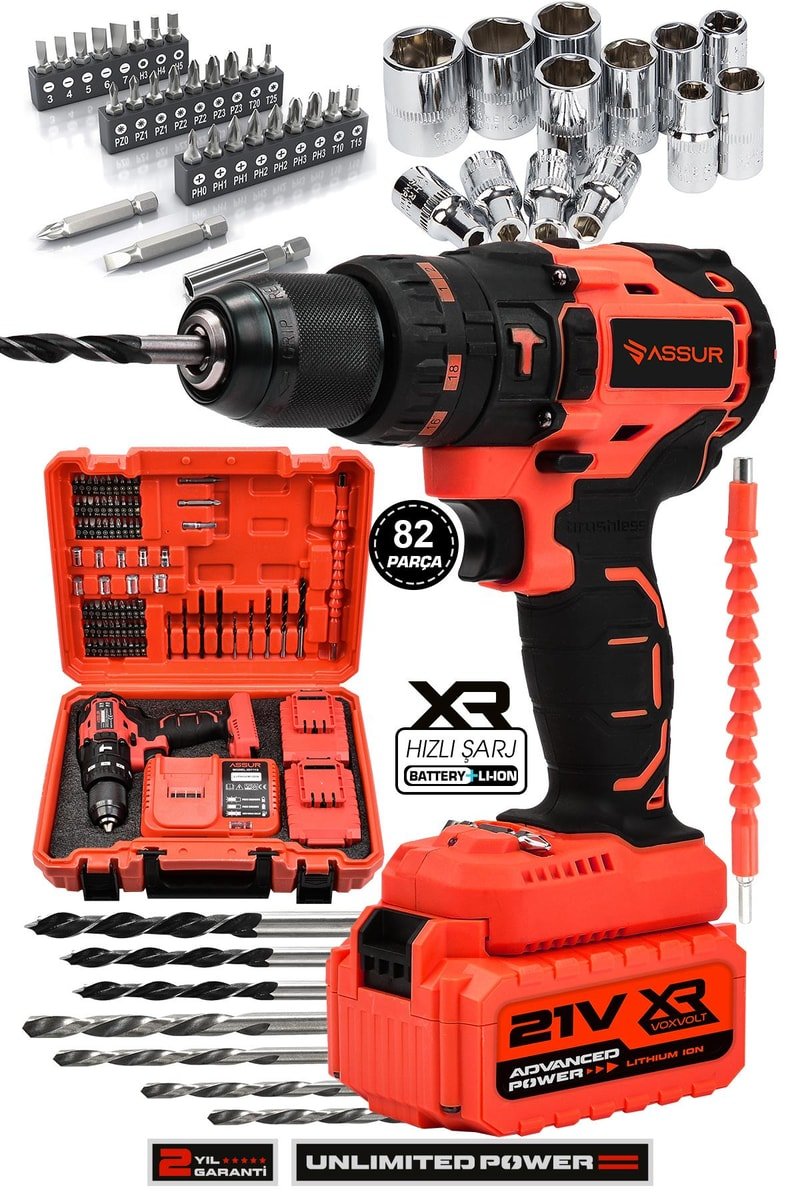 Assur 21V Çift Akülü Vidalama Darbeli Matkap
            
            
                (ASR086-02-2)