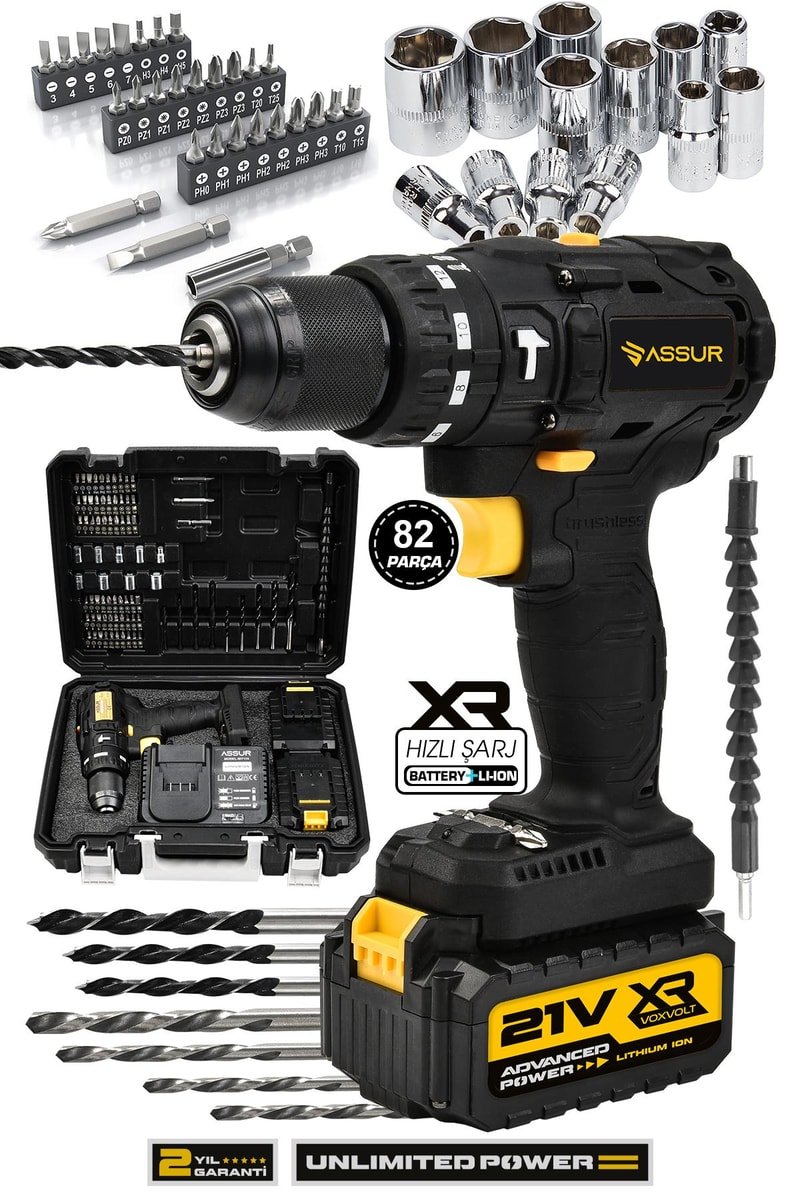 Assur 21V Çift Akülü Vidalama Darbeli Matkap
            
            
                (ASR087-02-1)