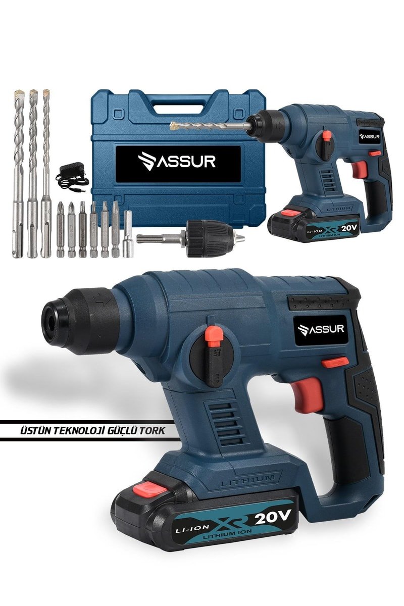 Assur 21V Darbeli Çift Akülü Şarjlı Kırıcı Delici Hilti
            
            
                (ASR505-02-01)