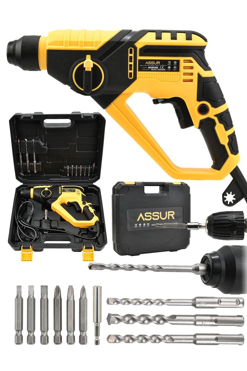 Assur 250W 2 Kademeli Bakır Sargılı Darbeli Kırıcı Delici Hilti
            
            
                (ASR508-02-4)