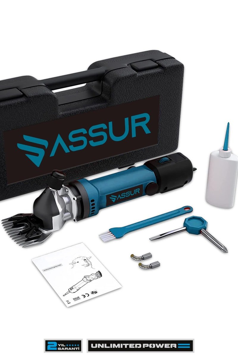 Assur 350W Kademe Ayarlı Metal Şanzıman Koyun Kırkma Makinası
            
            
                (ASR601-02-30)