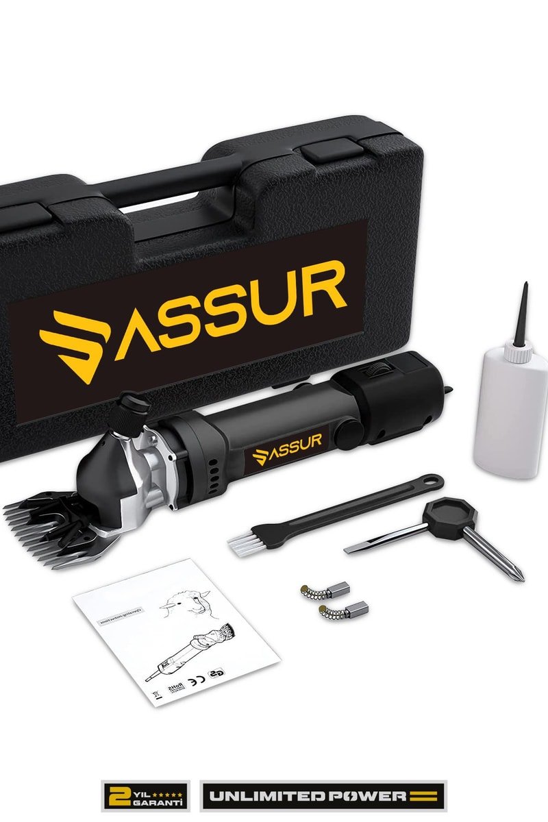Assur 350W Kademe Ayarlı Metal Şanzıman Koyun Kırkma Makinası
            
            
                (ASR604-02-30)