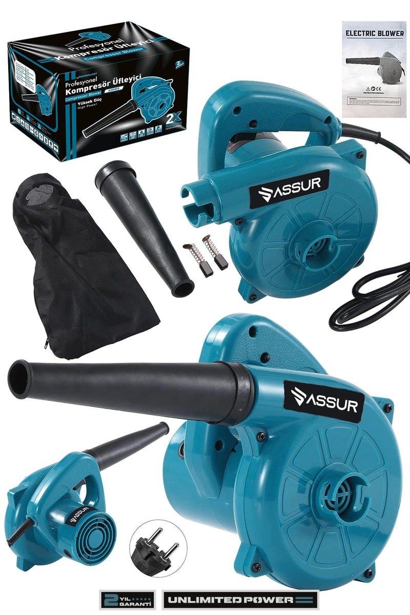 Assur 450W Elektrikli Hava Üfleme Emme Körüğü Hava Kompresörü
            
            
                (ASR809-01-49)