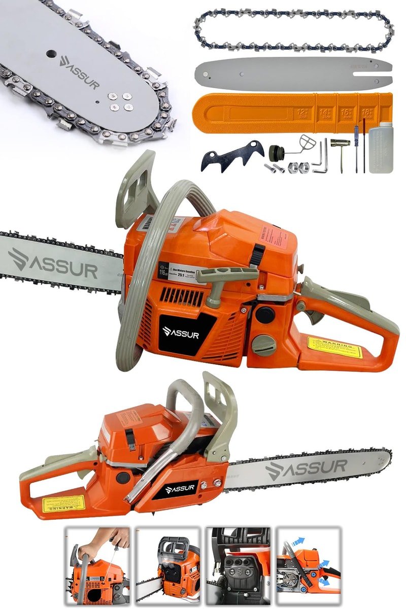 Assur 52 Cc Benzinli Ağaç Odun Dal Kesme 45 Cm Testere
            
            
                (ASR737-02-21)