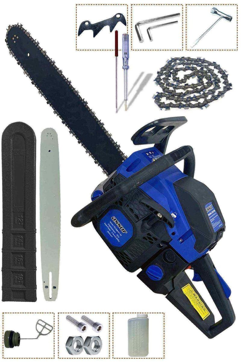 Assur 52 Cc Benzinli Ağaç Odun Dal Kesme 45 Cm Testere
            
            
                (ASR739-02-21-01)