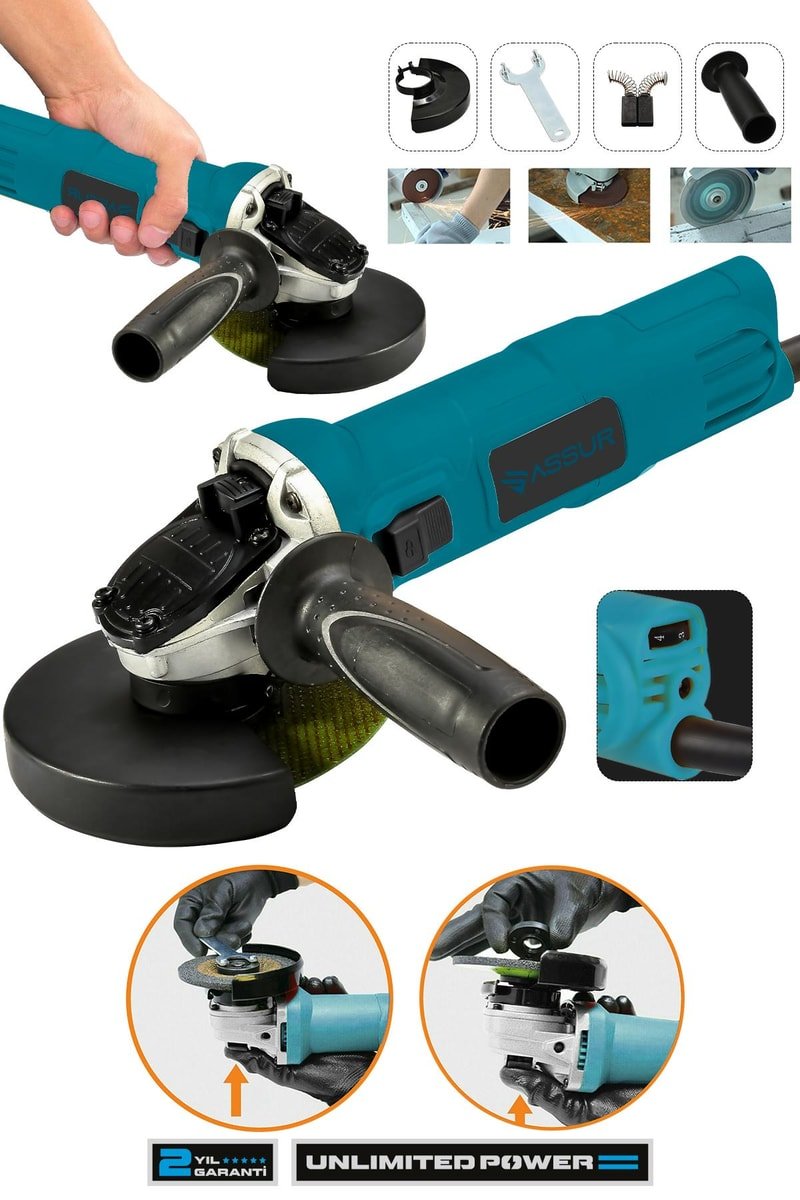 Assur 720W Metal Şanzıman Avuç İçi Taşlama Makinesi 125mm
            
            
                (ASR309-02-37)