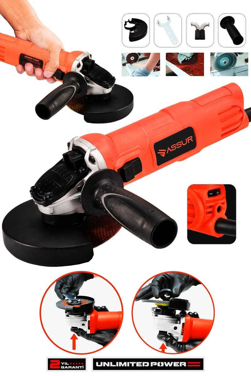 Assur 720W Metal Şanzıman Avuç İçi Taşlama Makinesi 125mm
            
            
                (ASR311-02-08)