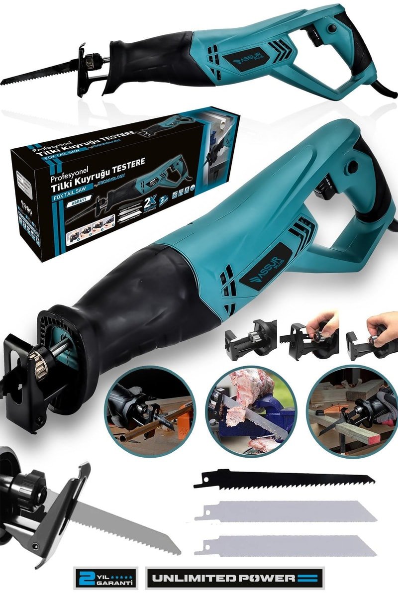 Assur 900W Bakır Sargılı Tilki Kuyruğu Testere Makinesi
            
            
                (ASR611-02-10)