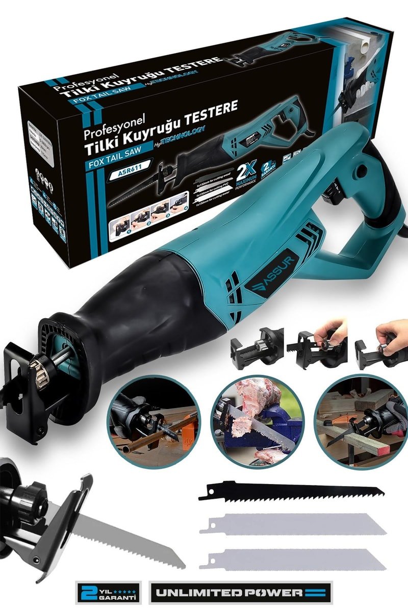 Assur 900W Bakır Sargılı Tilki Kuyruğu Testere Makinesi
            
            
                (ASR611-02-14)