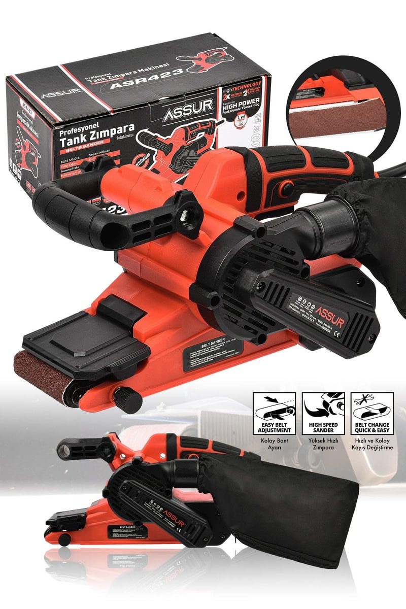 Assur 900W Elektrikli Vakumlu Tank Zımpara Makinesi
            
            
                (ASR423-2-0052)