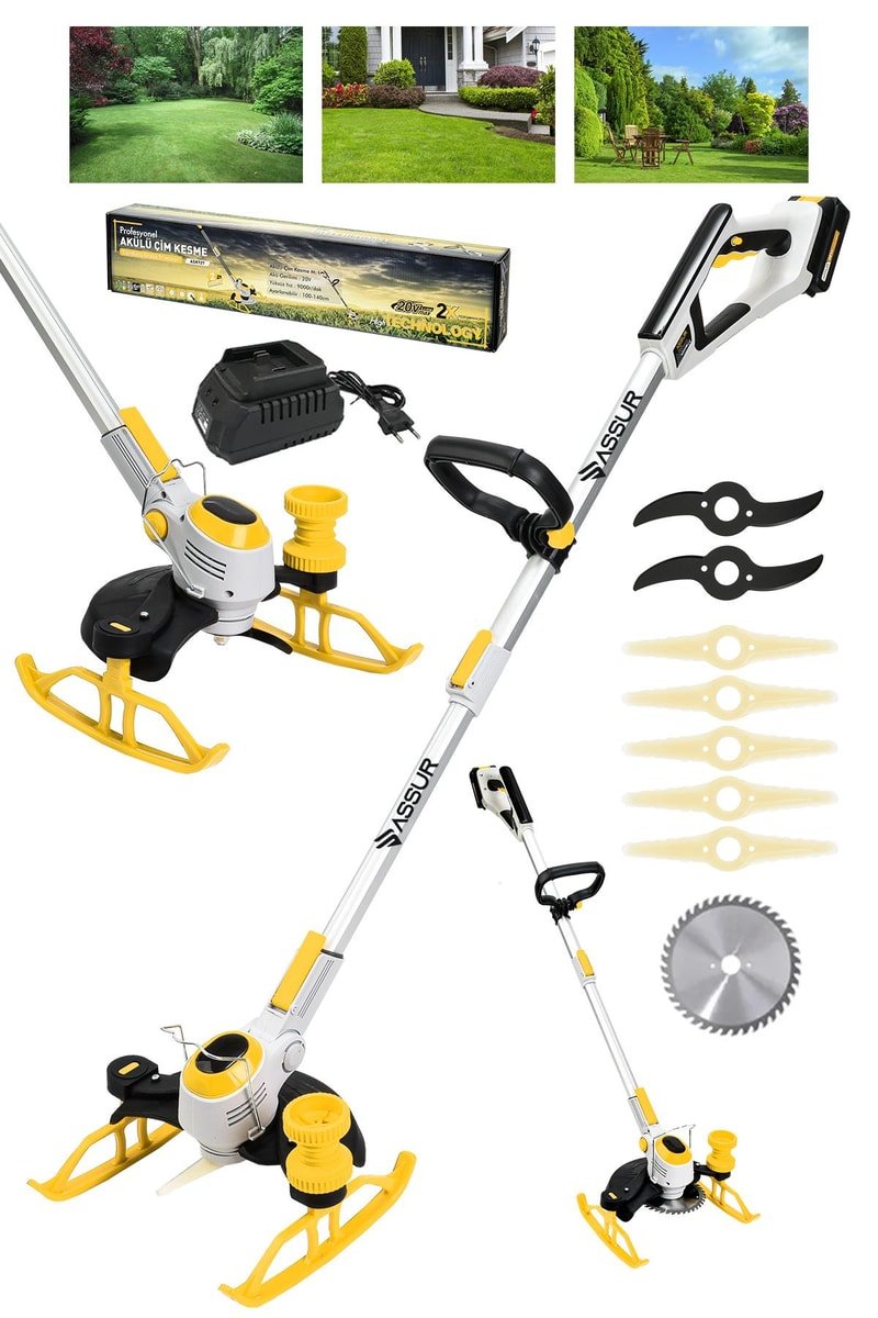 Assur Dijital Ekran Ot Çalı Çim Biçme Şarjlı Tırpan 9000r/min
            
            
                (ASR728-02-26)