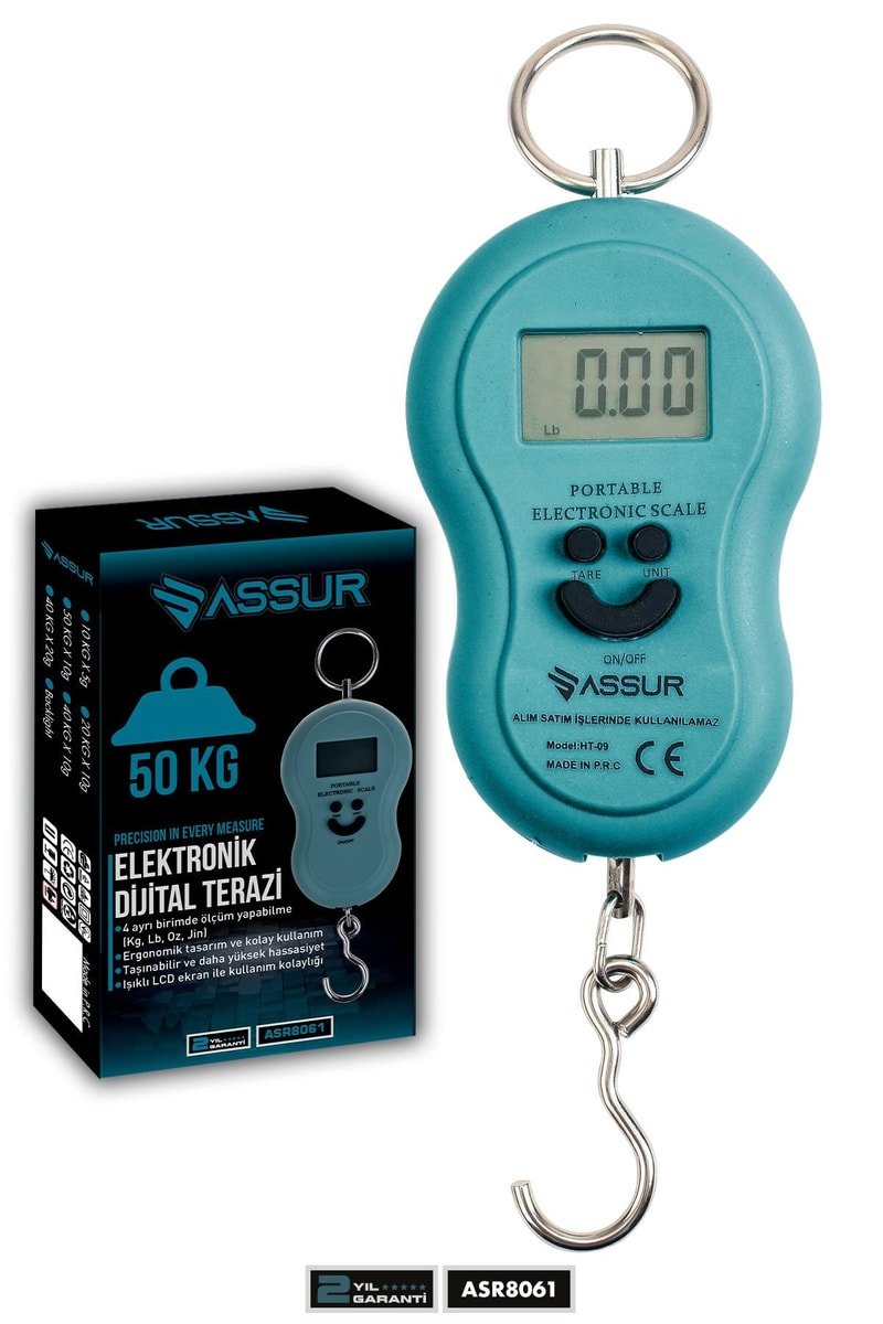 Assur Dijital El Terazisi 4 Ayrı Birim Hassas 50 Kg Kantar Terazi
            
            
                (ASR8061-02-60)