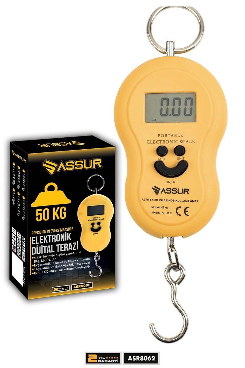 Assur Dijital El Terazisi 4 Ayrı Birim Hassas 50 Kg Kantar Terazi
            
            
                (ASR8062-02-60)
