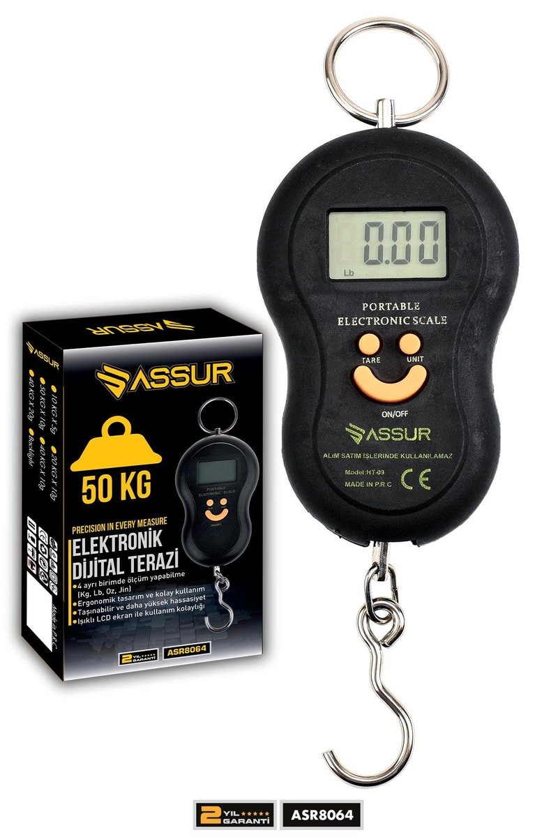 Assur Dijital El Terazisi 4 Ayrı Birim Hassas 50 Kg Kantar Terazi
            
            
                (ASR8064-02-60)