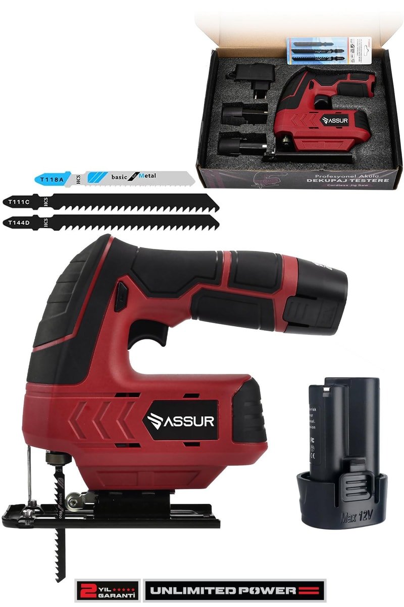 Assur Plus 12 V Çift Akülü Şarjlı Dekupaj Testere Makinesi
            
            
                (ASR819-02-14)