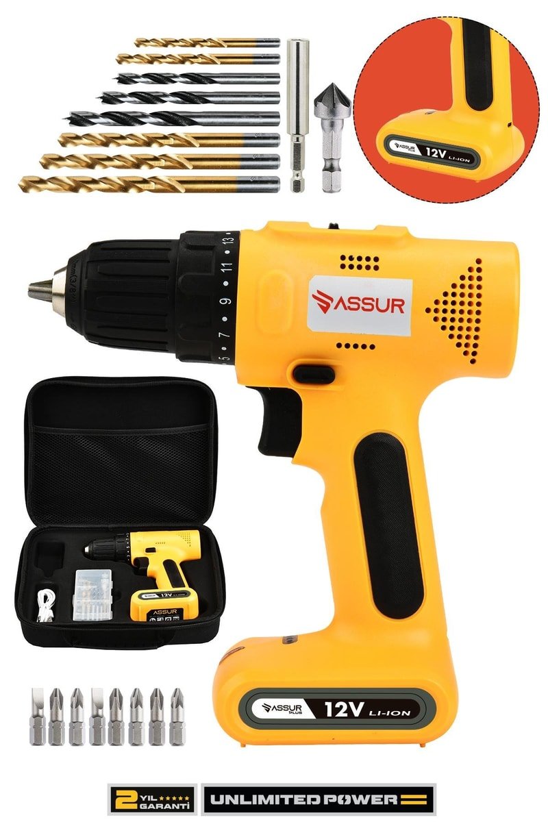 Assur Plus 12V Usb Şarjlı Matkap Vidalama Dahili Batarya
            
            
                (ASR003-01-02-01)
