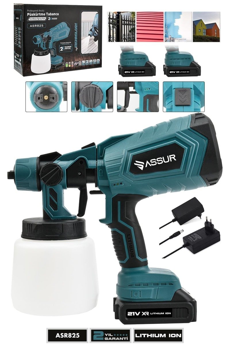 Assur Plus 21V Çift Akülü 300 Mm Vernik Sprey Boya Püskürtme Makinesi
            
            
                (ASR825-01-51)