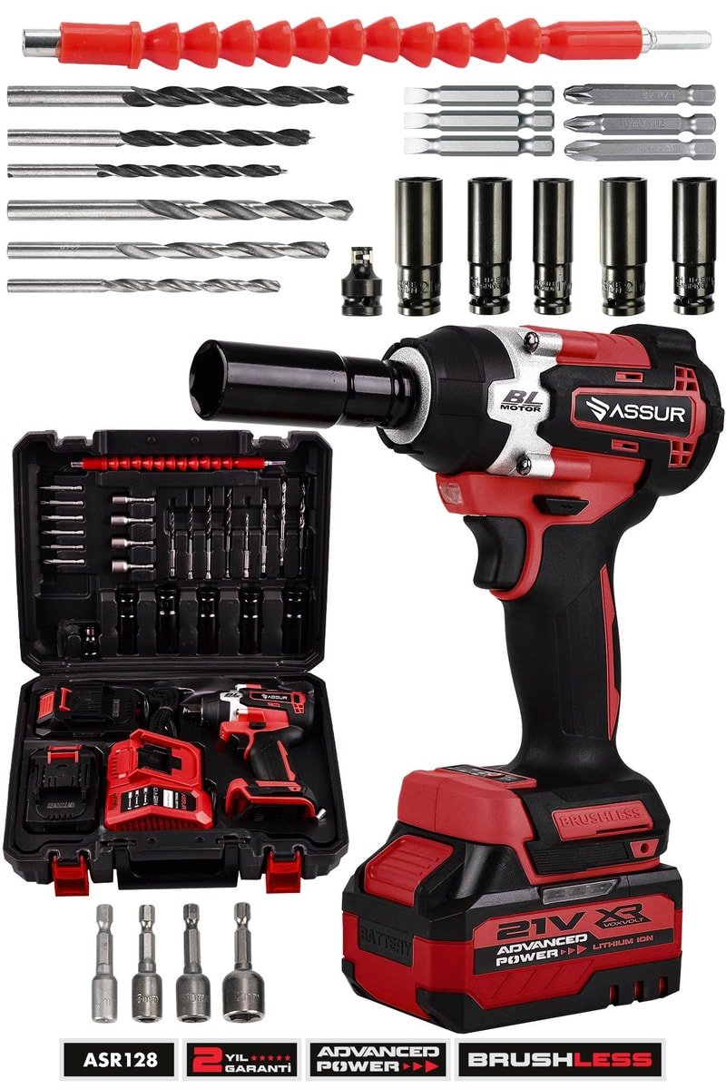 Assur Pro 21V Çift Akülü Kömürsüz 450NM Somun Sökme Sıkma
            
            
                (ASR128-02-09)