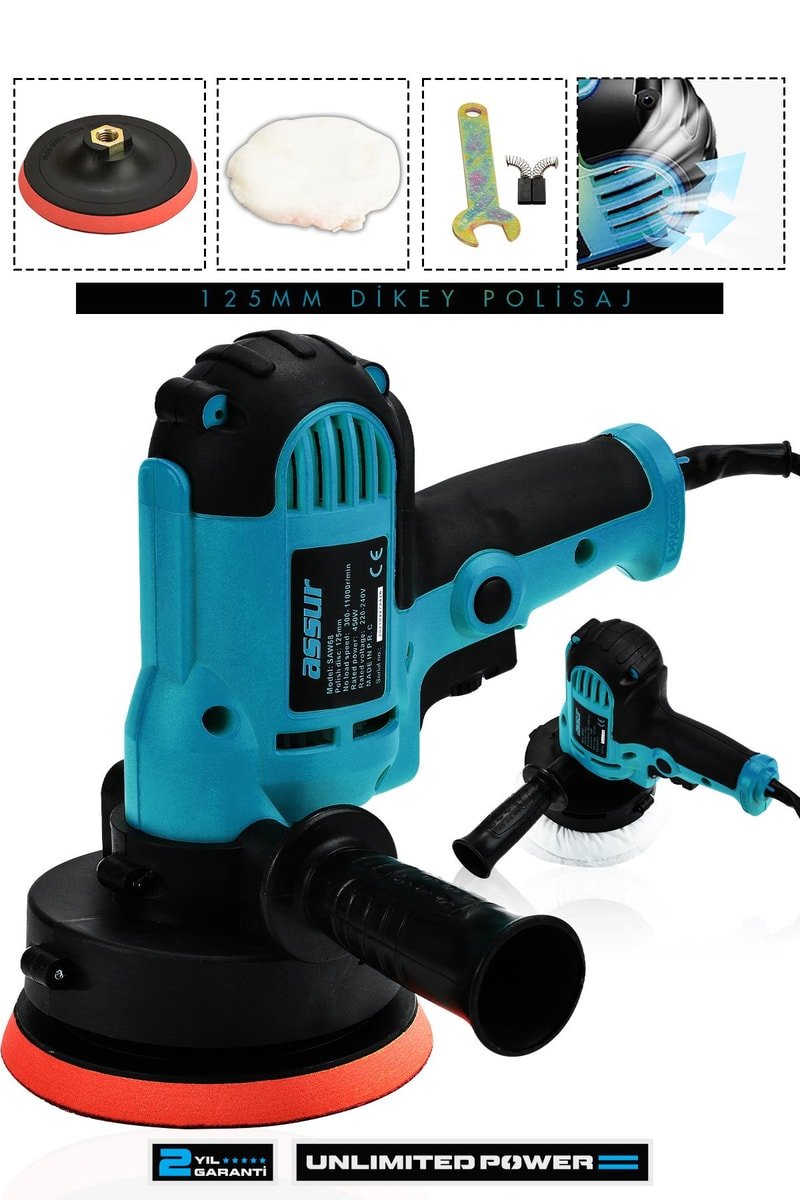 Assur Pro 450W Elektrikli 125MM Dikey Polisaj Zımpara Makinesi
            
            
                (ASR401-02-16)