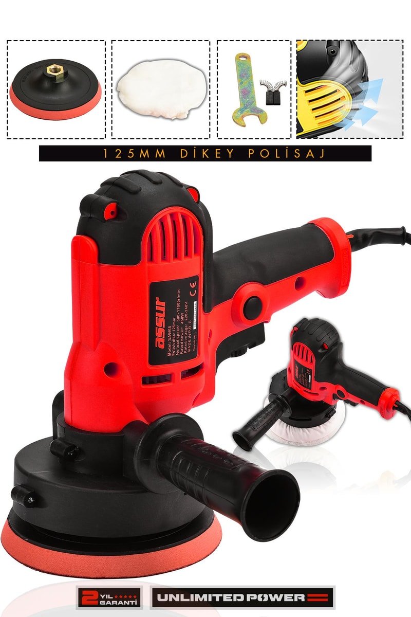 Assur Pro 450W Elektrikli 125MM Dikey Polisaj Zımpara Makinesi
            
            
                (ASR403-02-16)