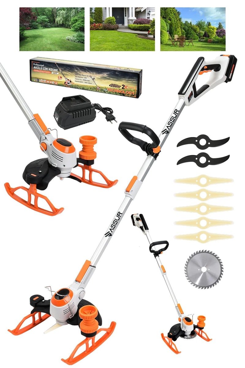 Assur Pro Kızaklı Dijital Ekran Ot Çalı Çim Biçme Şarjlı Tırpan 9000r/min
            
            
                (ASR727-02-25)