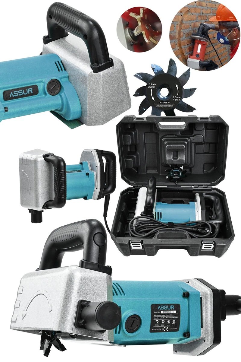 Assur Profesyonel 2000W Duvar Oluk Kanal Açma Makinesi
            
            
                (ASR813-02-50)