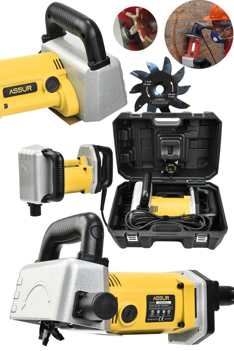 Assur Profesyonel 2000W Duvar Oluk Kanal Açma Makinesi
            
            
                (ASR814-02-50)