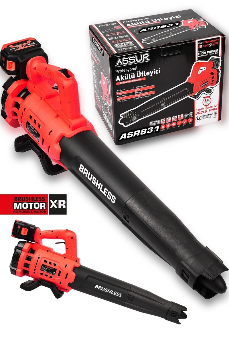 Assur Profesyonel 21 V Çift Akülü Turbo Motor 2800 Rpm Yaprak Hava Üfleme Makinesi
            
            
                (ASR831-02-49)