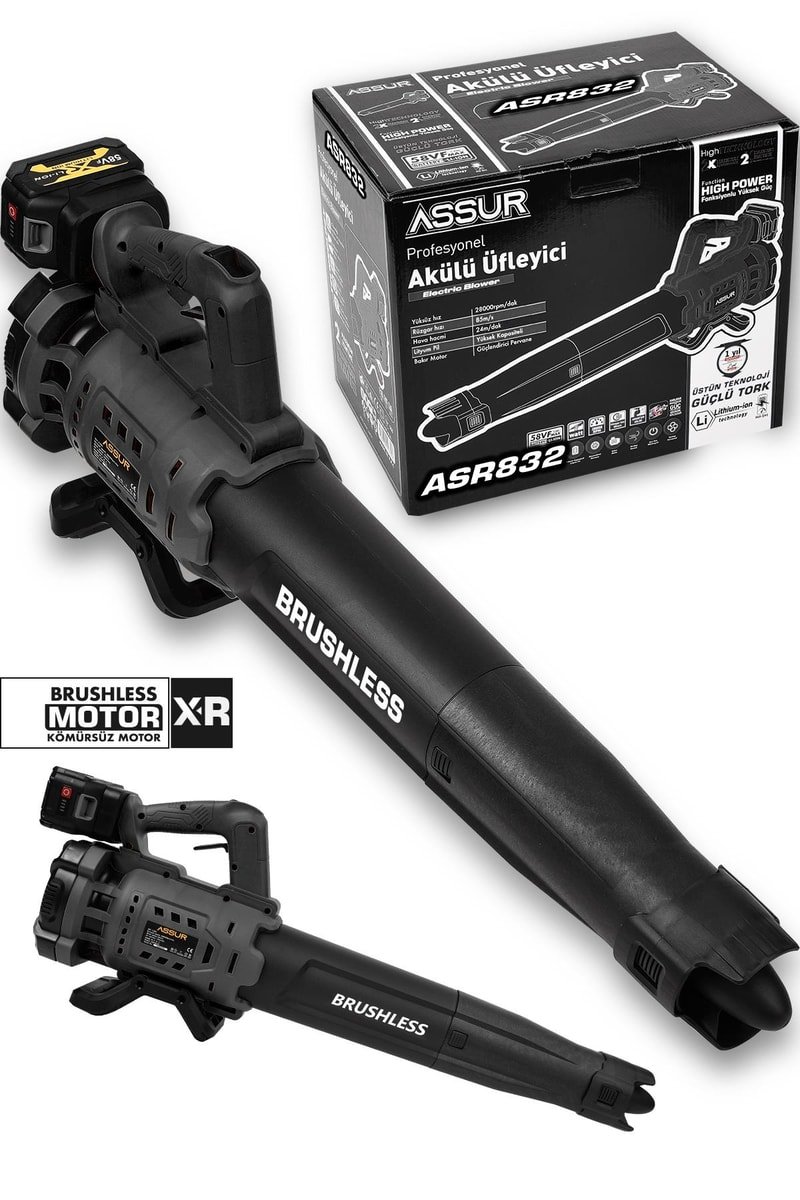 Assur Profesyonel 21 V Çift Akülü Turbo Motor 2800 Rpm Yaprak Hava Üfleme Makinesi
            
            
                (ASR832-02-49)