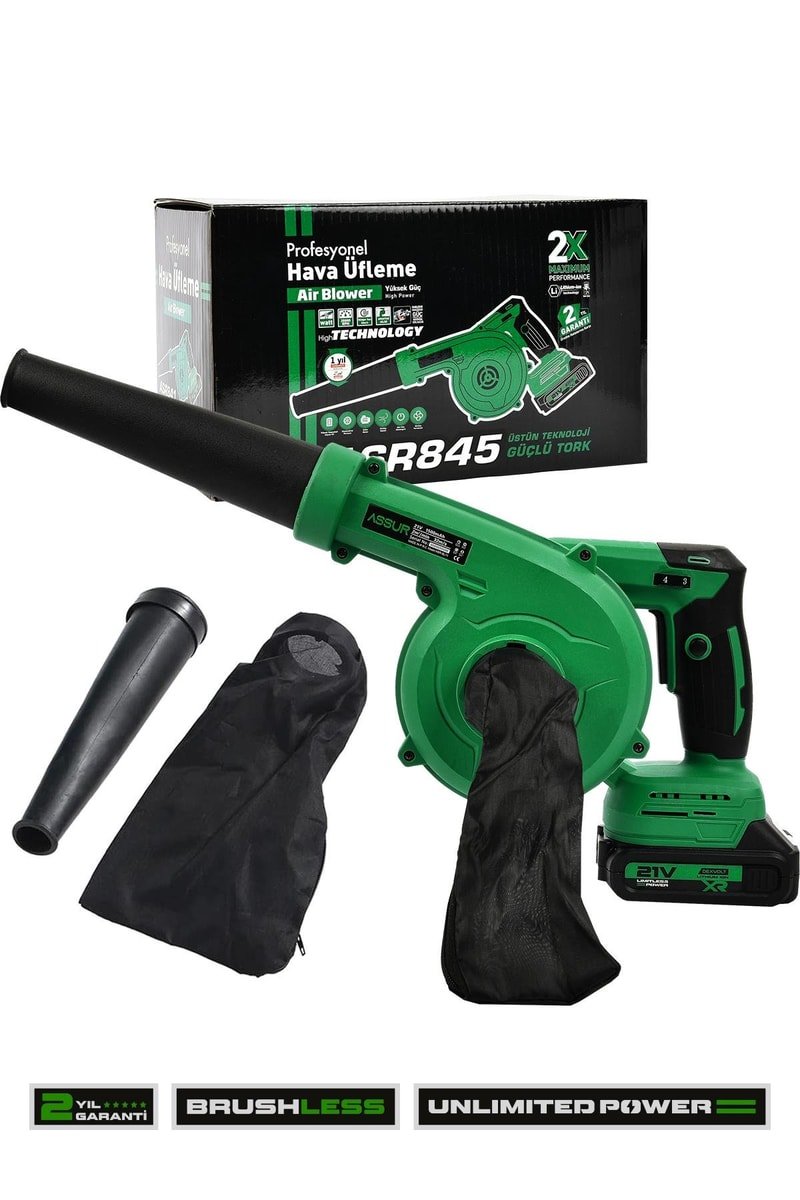 Assur Profesyonel 21v Çift Akülü Kompresör Şarjlı Hava Üfleme Makinesi
            
            
                (ASR845-02-49)