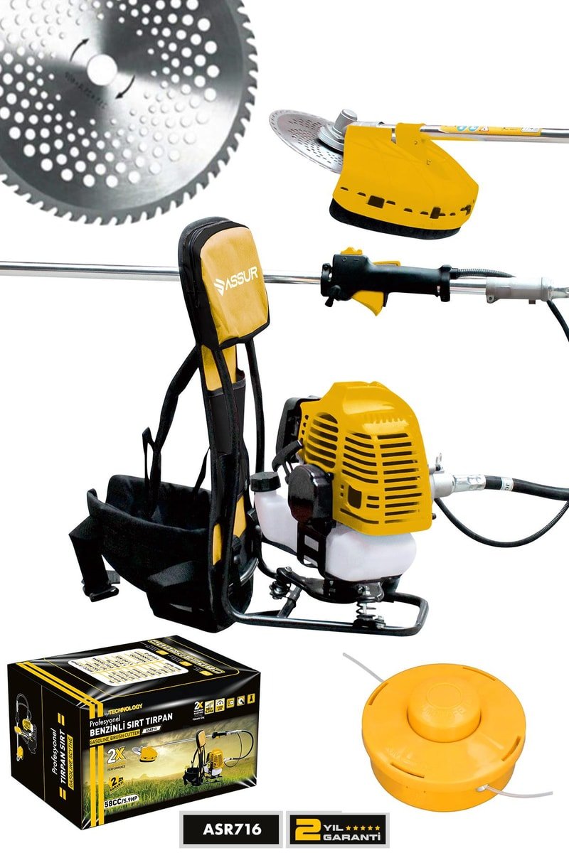 Assur Sırt Tipi Benzinli Motorlu Ot Çalı Çim Biçme Tırpanı
            
            
                (ASR716-01-25)