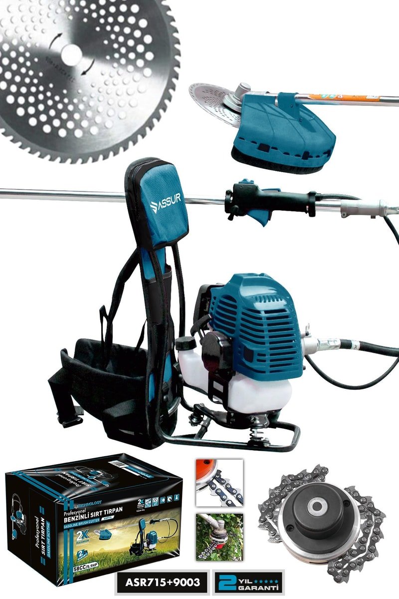 Assur Sırt Tipi Benzinli Motorlu Ot Çalı Çim Biçme Tırpanı + Canavar Başlık
            
            
                (ASR715XASR9003-02-25)