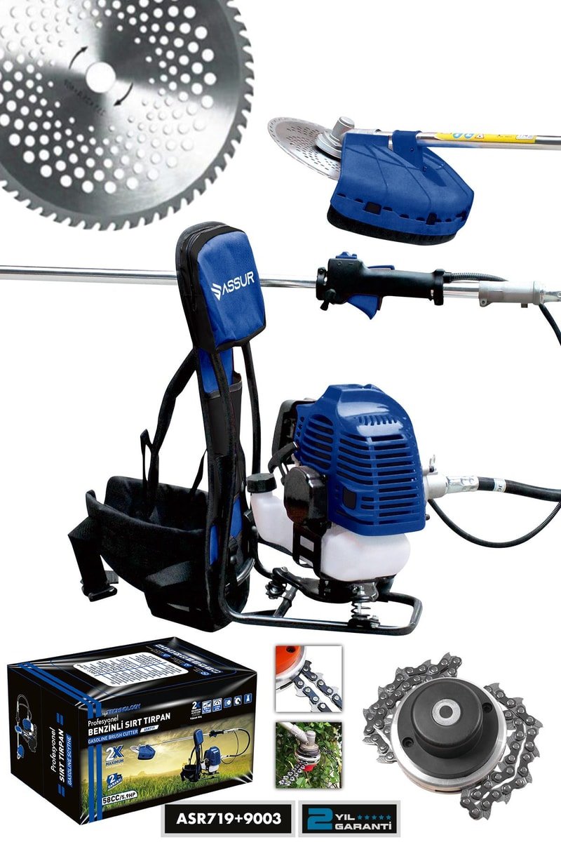 Assur Sırt Tipi Benzinli Motorlu Ot Çalı Çim Biçme Tırpanı + Canavar Başlık
            
            
                (ASR719-ASR9003-02-26)