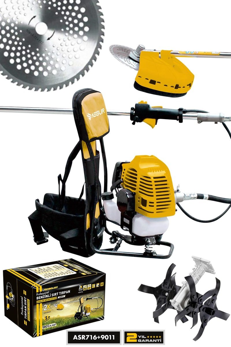 Assur Sırt Tipi Benzinli Motorlu Ot Çalı Çim Biçme Tırpanı + Çapalama Aparatı
            
            
                (ASR716XASR9011-02-27)