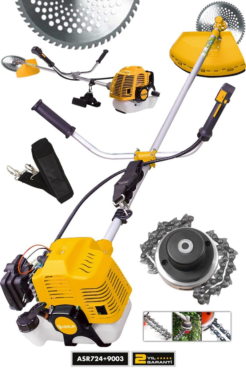 Assur Yan Tipi Benzinli Motorlu Ot Çalı Çim Biçme Tırpanı + Canavar Başlık
            
            
                (ASR724XASR9003-02-25)